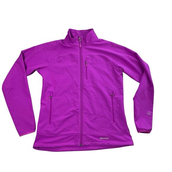 MARMOT Large Purple Gorpcore Softshell Jacket Outdoor Hiking Ski Layer - Picture 2 of 11